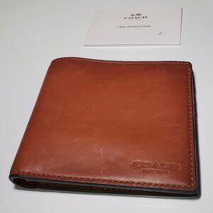 COACH Restored Slim Billfold ID Wallet